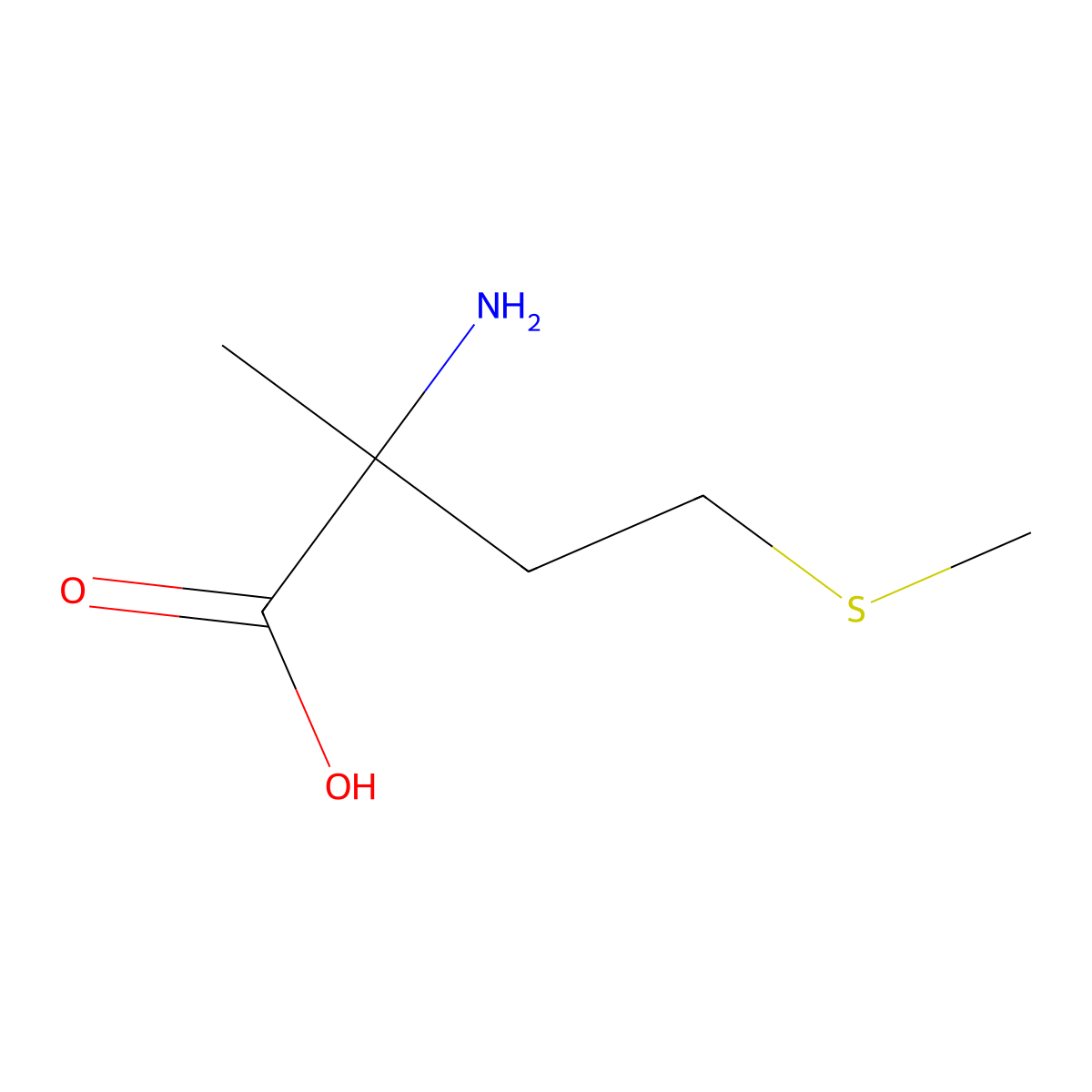 2-Methyl-DL-methionine molecular structure, CAS 2749-07-7