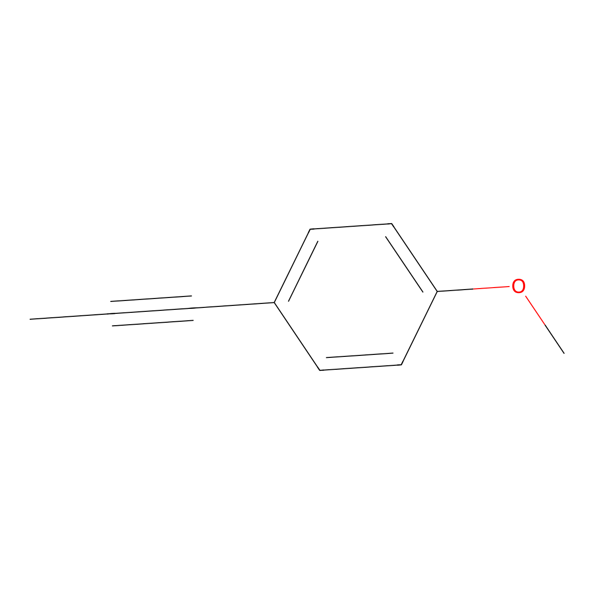 1-Methoxy-4-prop-1-ynylbenzene molecular structure, CAS 2749-94-2