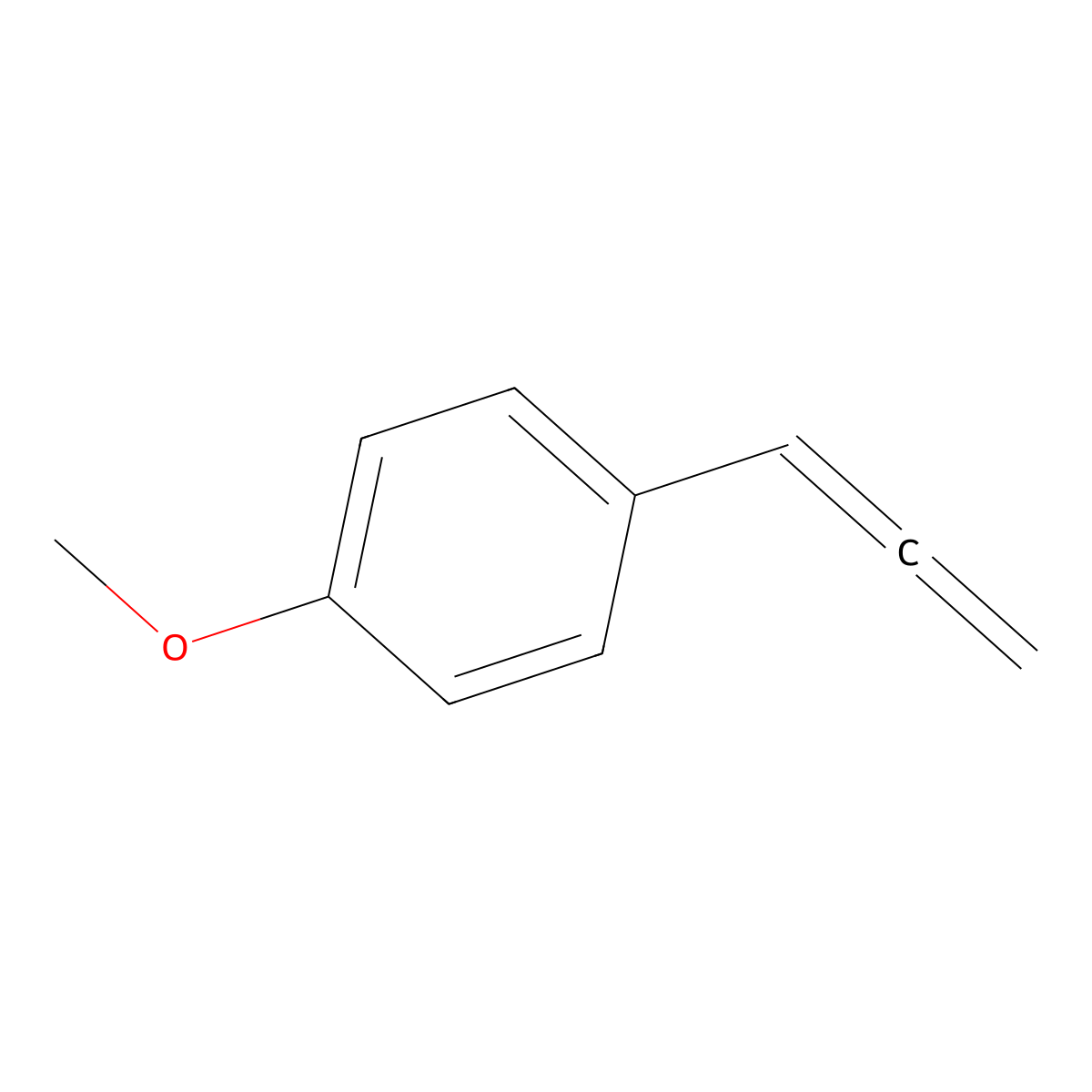 Benzene, 1-methoxy-4-(1,2-propadienyl)- molecular structure, CAS 2749-97-5