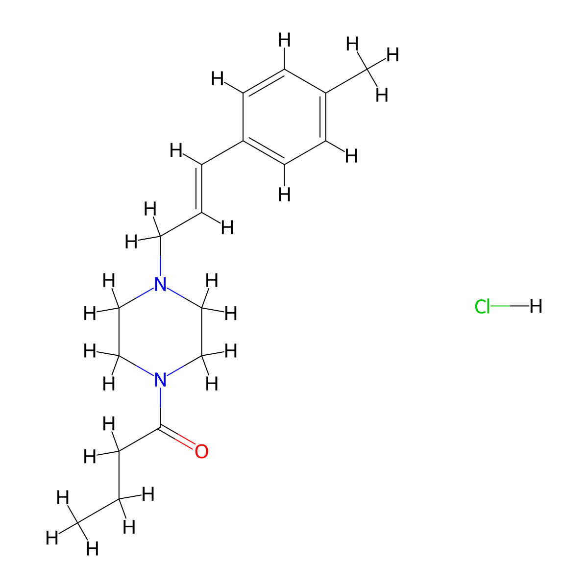 para-methyl AP-237 (hydrochloride) molecular structure, CAS 2749048-12-0