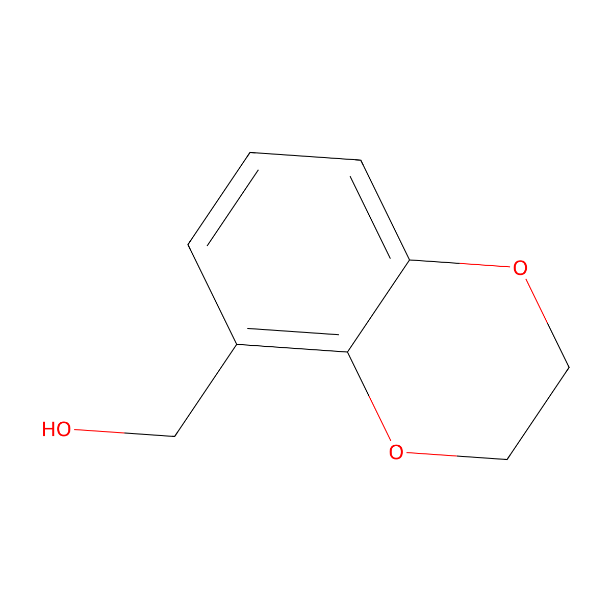 2,3-Dihydro-1,4-benzodioxin-5-ylmethanol molecular structure, CAS 274910-19-9
