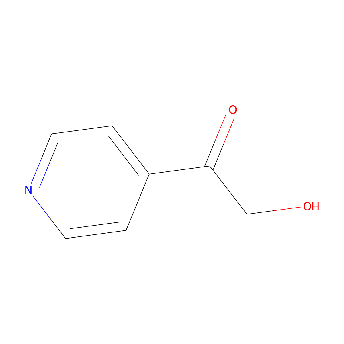 2-Hydroxy-1-pyridin-4-ylethanone molecular structure, CAS 274920-20-6
