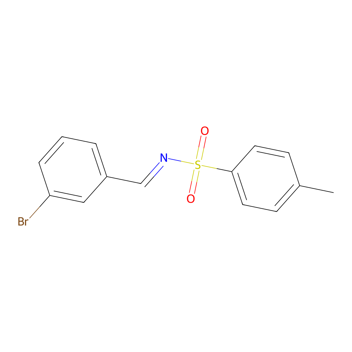 N-(3-Bromobenzylidene)-4-methylbenzenesulfonamide molecular structure, CAS 274925-14-3