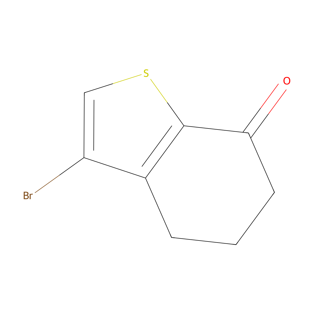 3-Bromo-5,6-dihydrobenzo[b]thiophen-7(4H)-one molecular structure, CAS 274925-56-3