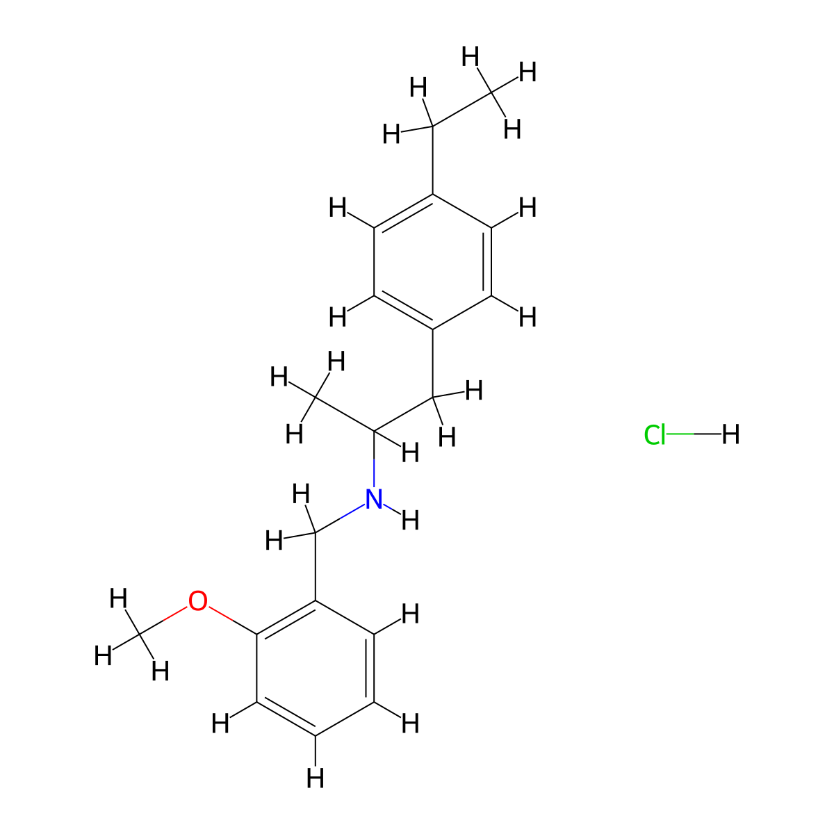 4-EA-NBOMe (hydrochloride) molecular structure, CAS 2749282-75-3