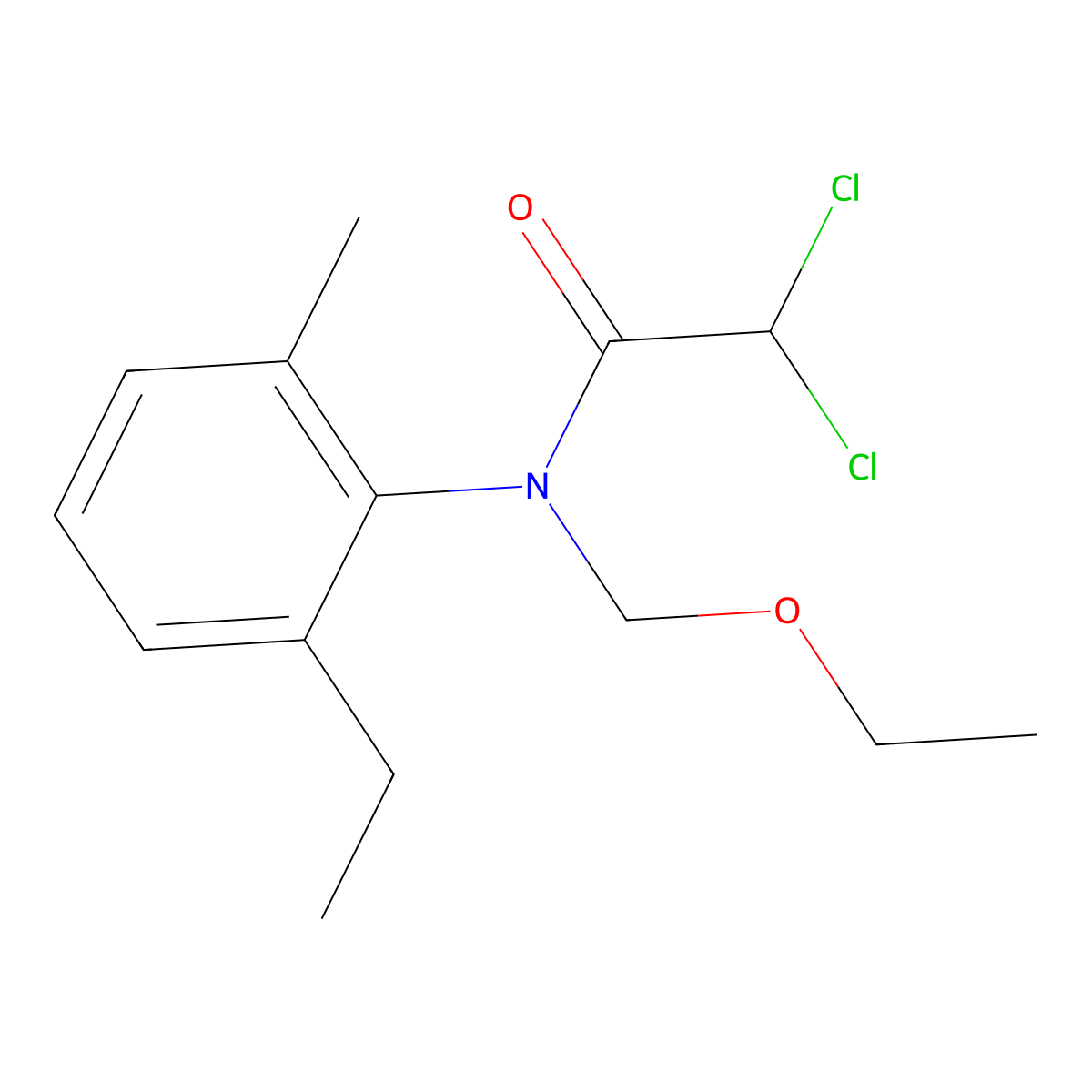 2,2-Dichloro-N-ethoxymethyl-N-(2-ethyl-6-methyl-phenyl)-acetamide molecular structure, CAS 2749284-17-9