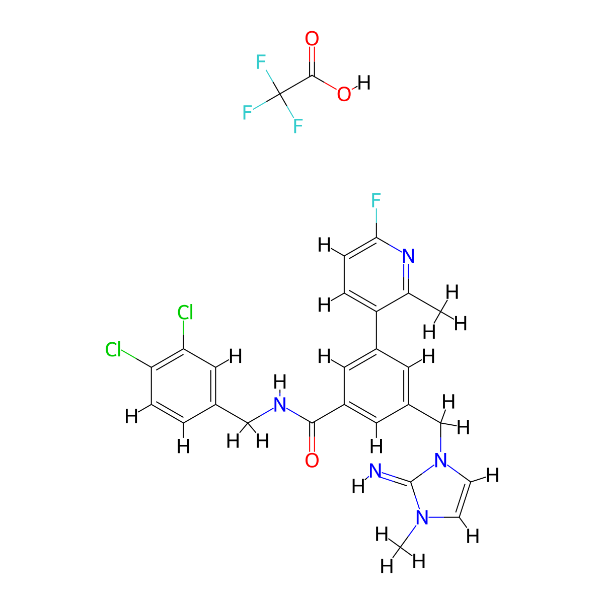 Wdr5-IN-4 (tfa) molecular structure, CAS 2749300-35-2
