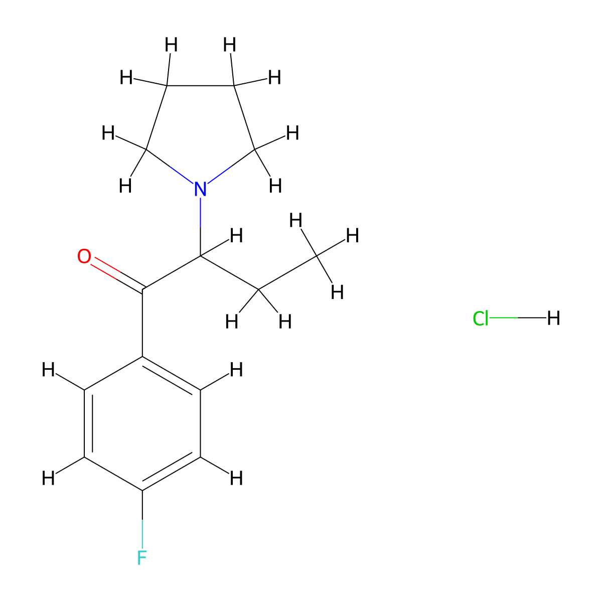4-fluoro-alpha-Pyrrolidinobutiophenone (hydrochloride) molecular structure, CAS 2749302-50-7