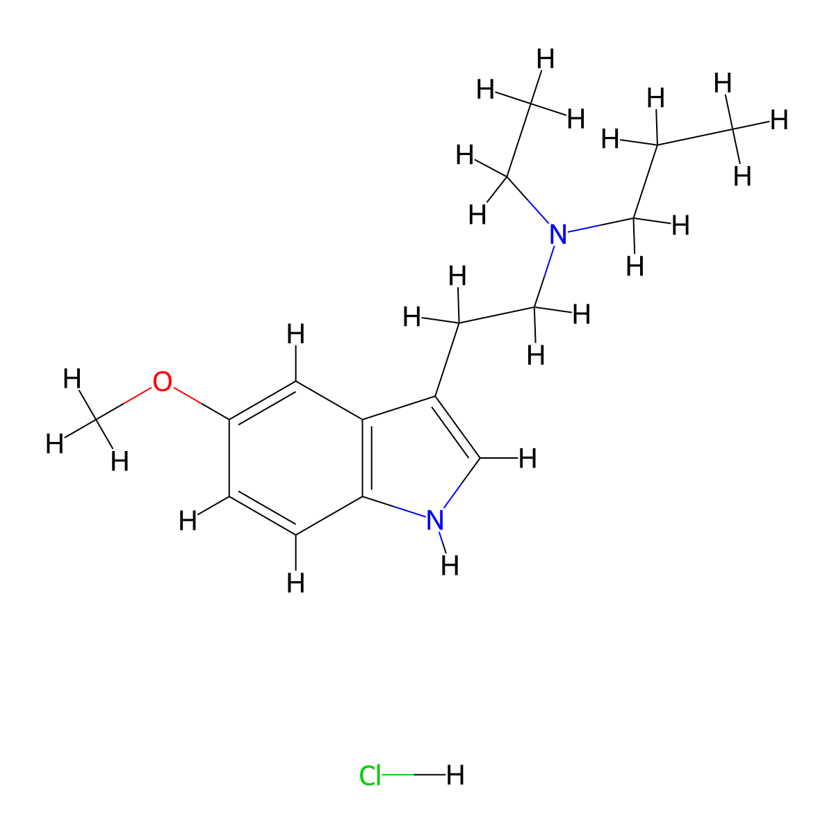 5-methoxy-N-ethyl-N-propyltryptamine hydrochloride molecular structure, CAS 2749303-04-4