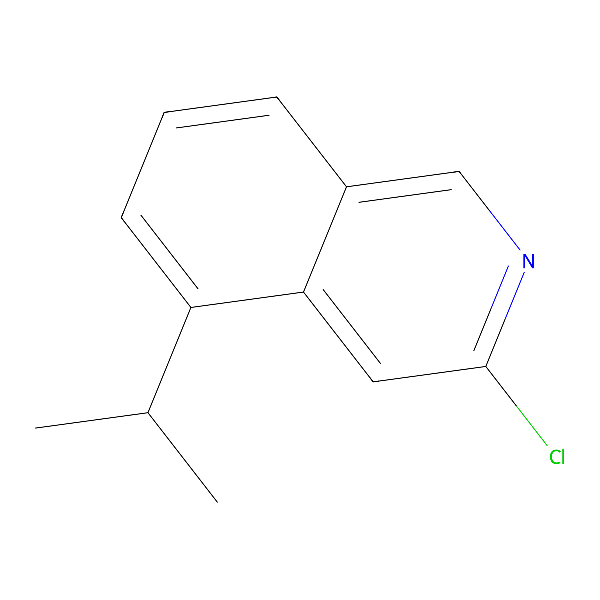 3-Chloro-5-isopropyl-isoquinoline molecular structure, CAS 2749347-50-8