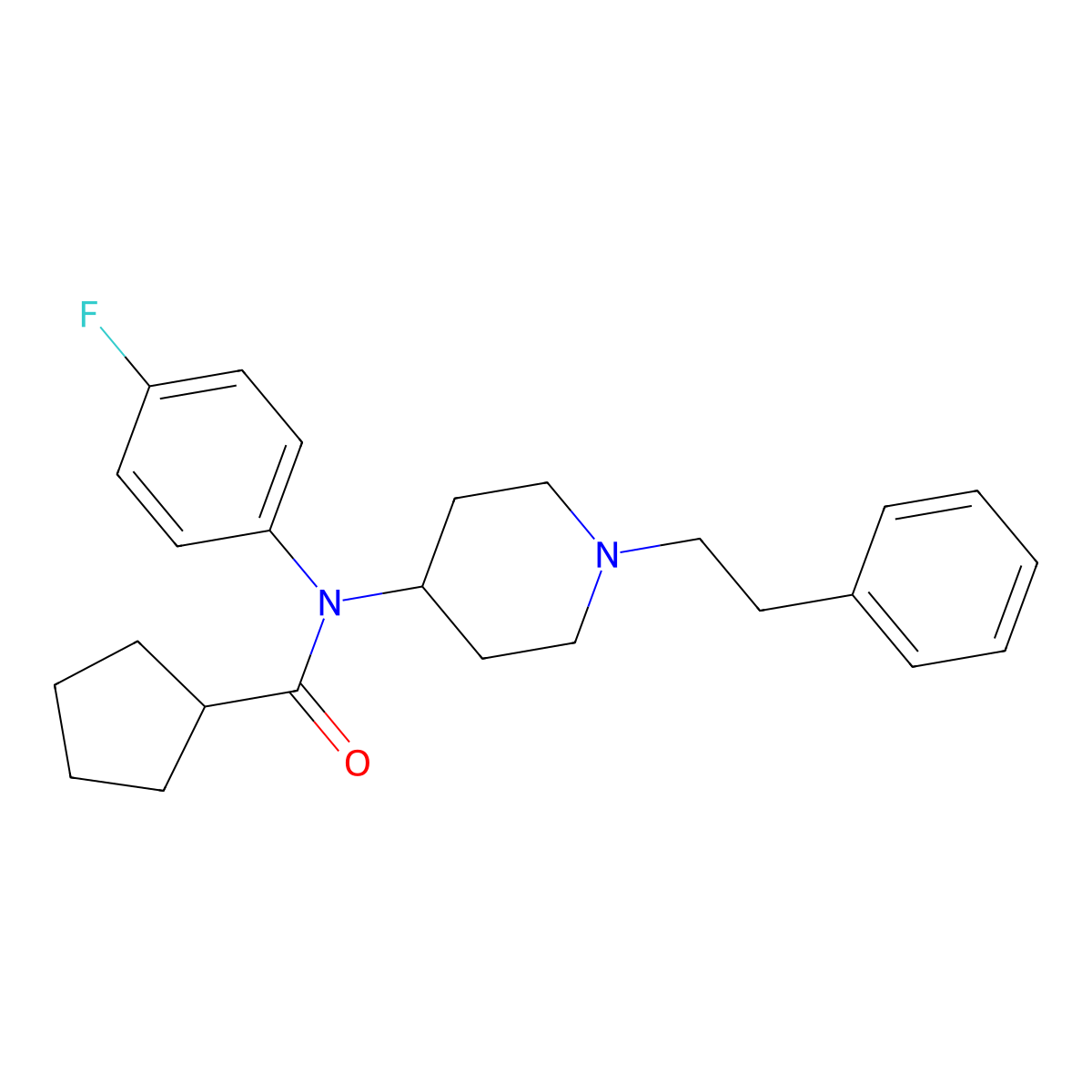 p-fluoro Cyclopentyl fentanyl molecular structure, CAS 2749394-70-3