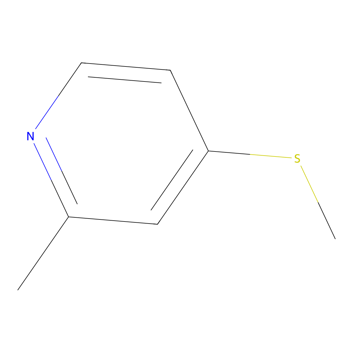 2-Methyl-4-(methylthio)pyridine molecular structure, CAS 2749402-92-2