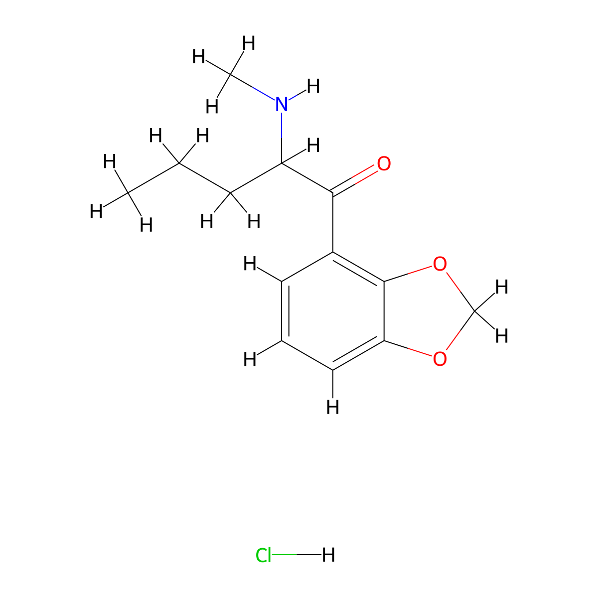 1-(1,3-Benzodioxol-4-YL)-2-(methylamino)pentan-1-one hydrochloride molecular structure, CAS 2749428-57-5