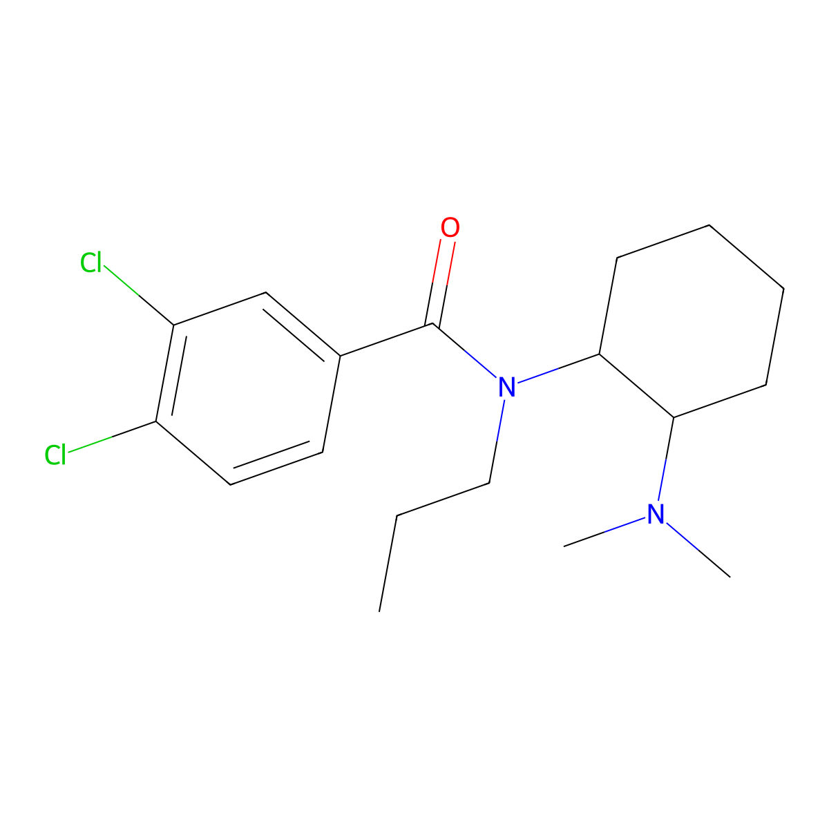 Propyl U-47700 molecular structure, CAS 2749433-76-7