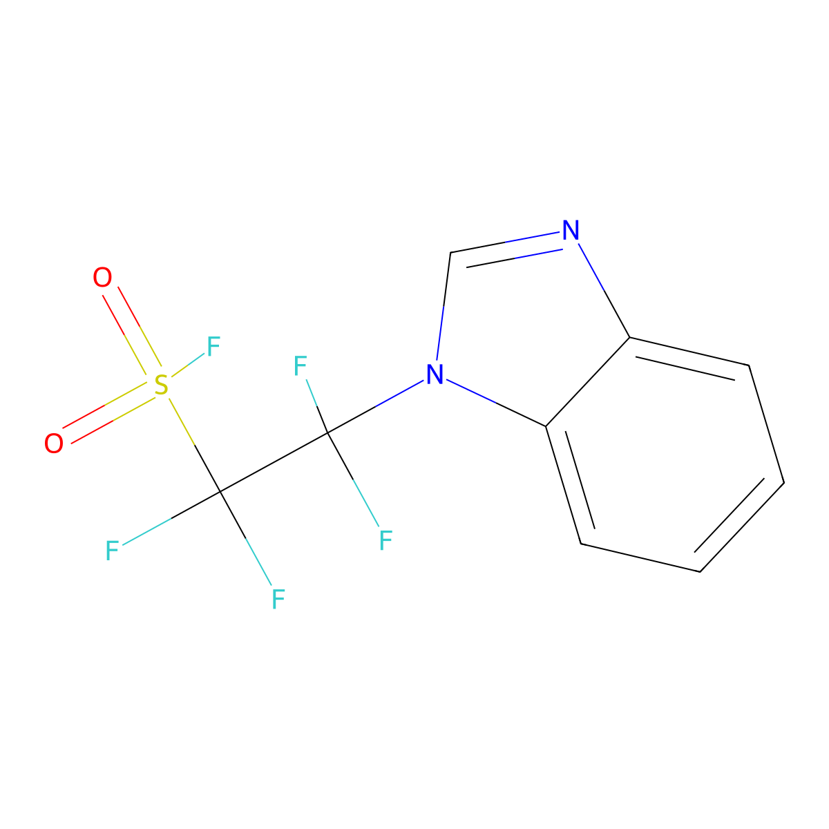 Benzimidazolyltetrafluoroethanesulfonyl fluoride molecular structure, CAS 2749496-36-2