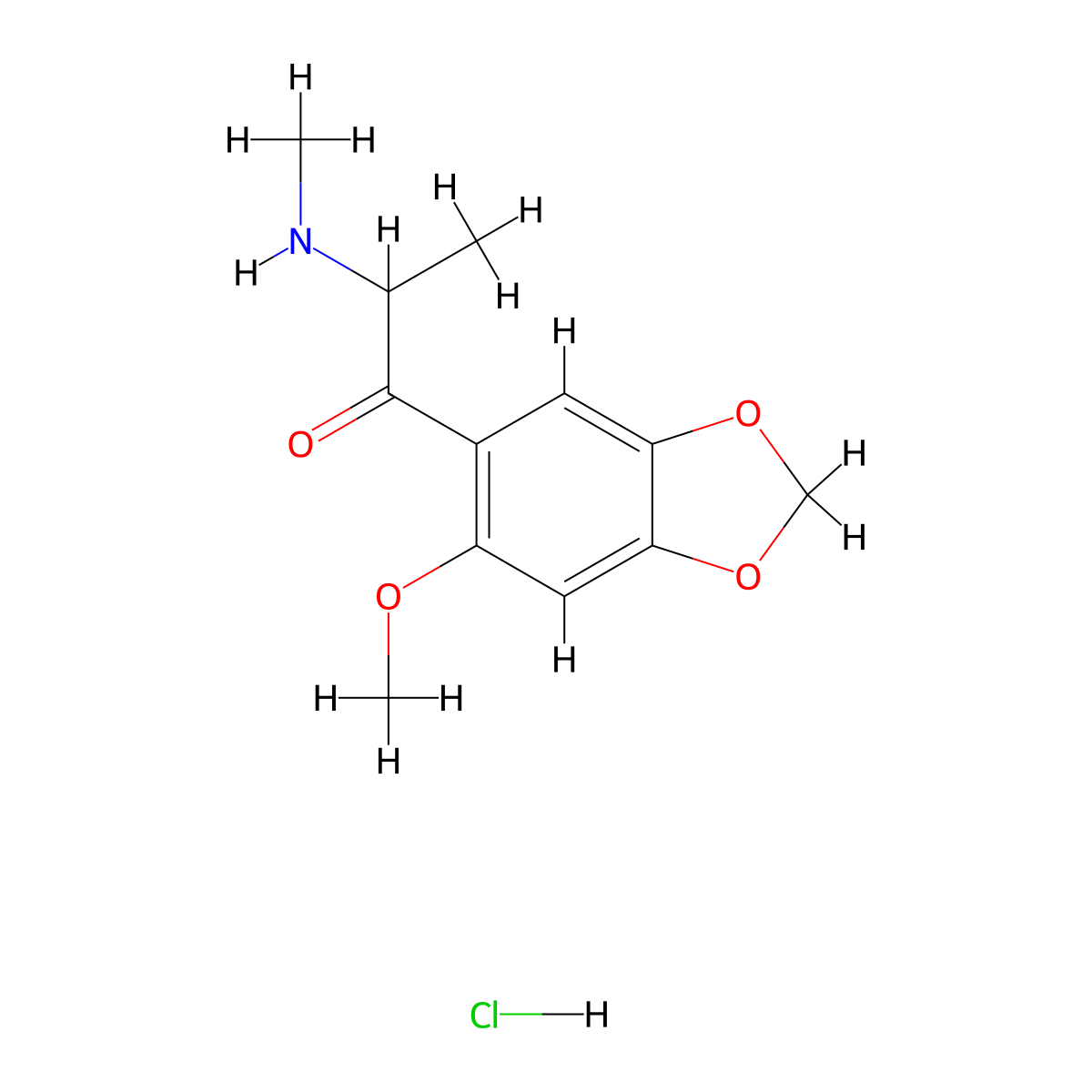 6-methoxy Methylone (hydrochloride) molecular structure, CAS 2749504-36-5