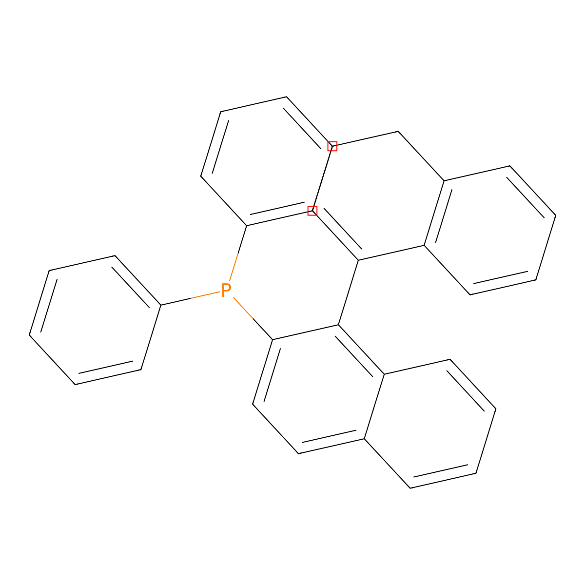 (R)-(3',4'-Dihydro-[1,1'-binaphthalen]-2-yl)diphenylphosphane molecular structure, CAS 2749557-19-3