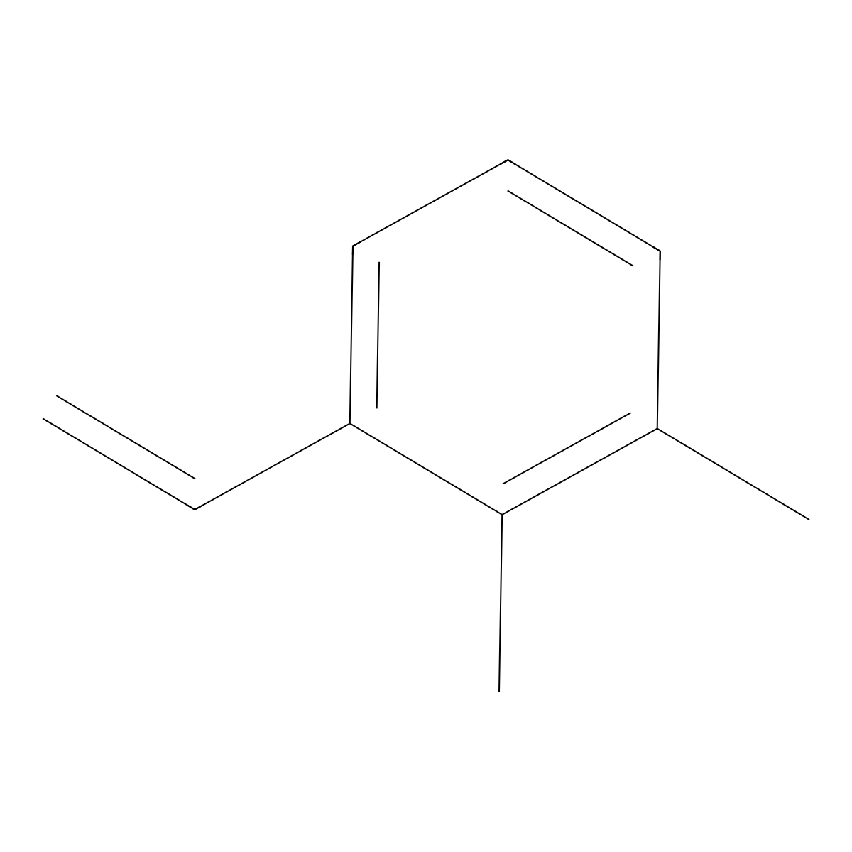Vinylxylene molecular structure, CAS 27496-76-0