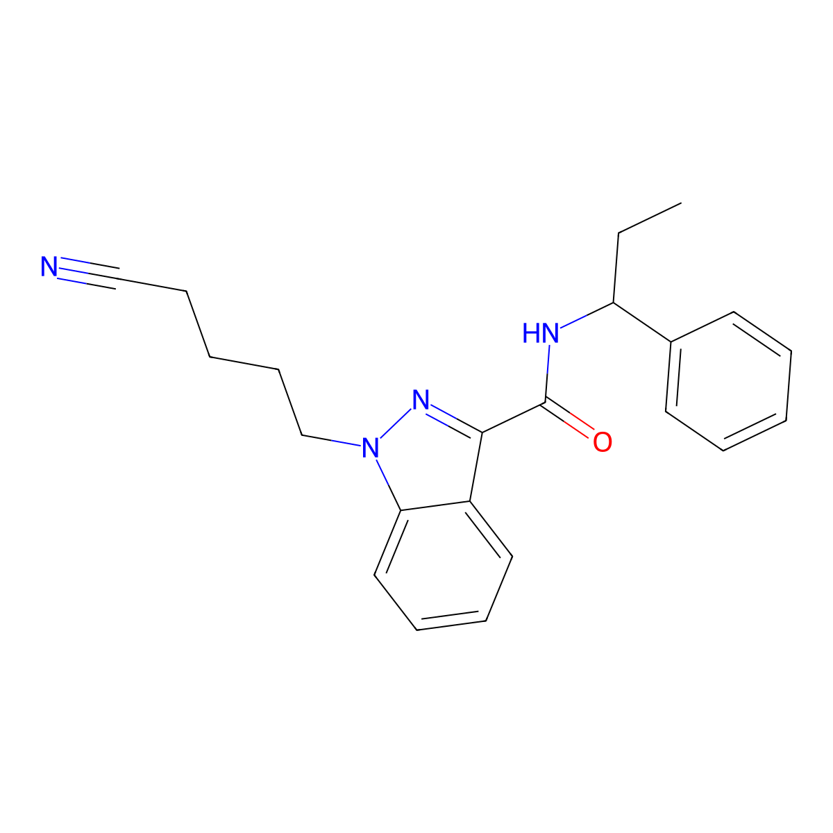 Ethylbenzyl-CYBINACA molecular structure, CAS 2749618-88-8
