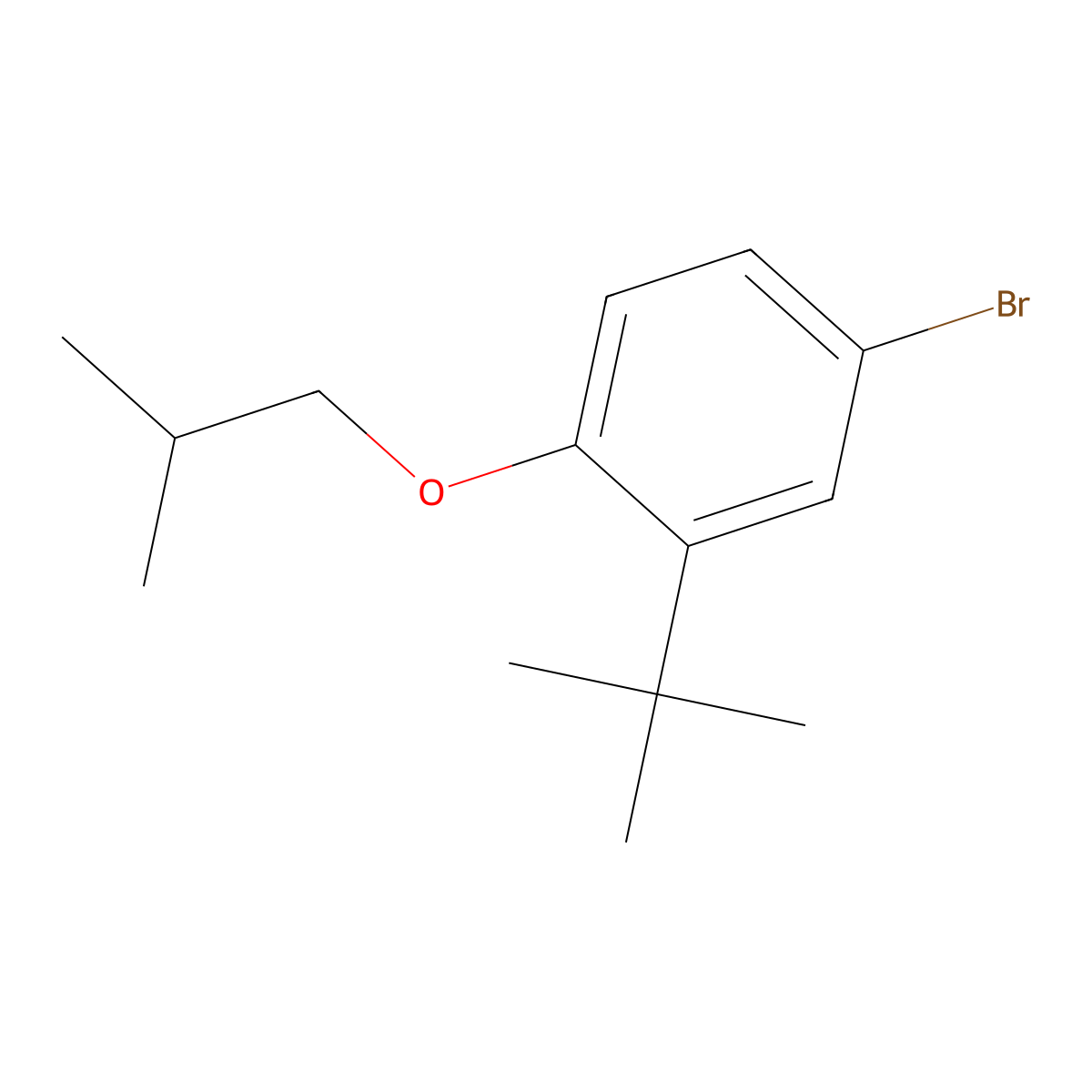 4-Bromo-2-(tert-butyl)-1-isobutoxybenzene molecular structure, CAS 2749704-97-8
