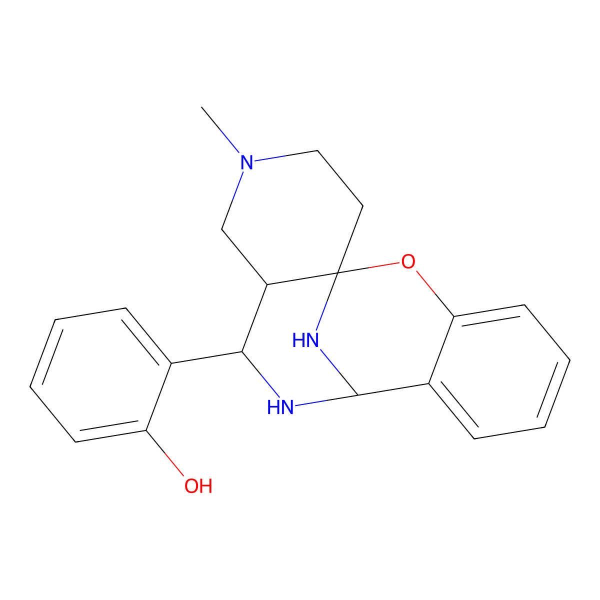 2-[(1S,9R,11R,12R)-14-methyl-2-oxa-10,14,17-triazatetracyclo[7.7.1.0^{1,12}.0^{3,8}]heptadeca-3,5,7-trien-11-yl]phenol molecular structure, CAS 2749758-51-6