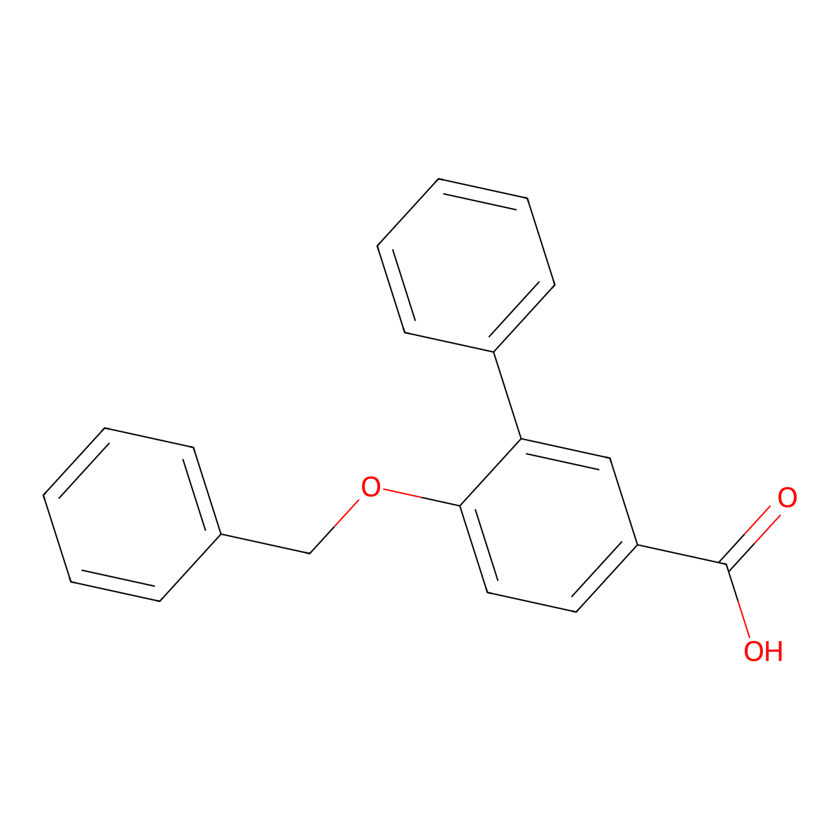 6-(Benzyloxy)-[1,1'-biphenyl]-3-carboxylic acid molecular structure, CAS 2749770-33-8
