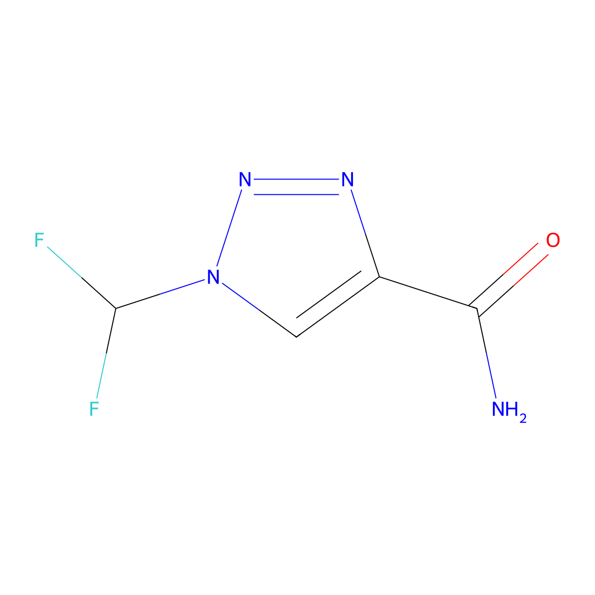 1-Difluoromethyltriazolyl-4-carboxamide molecular structure, CAS 2749847-04-7