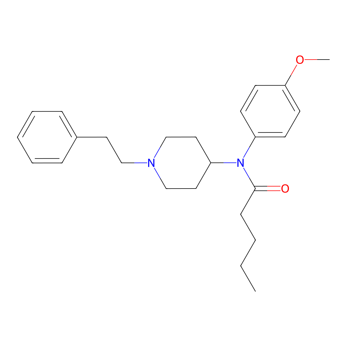 p-Methoxy-valerylfentanyl molecular structure, CAS 2749910-52-7