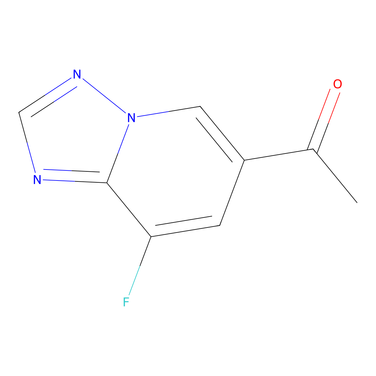 1-(8-Fluoro-[1,2,4]triazolo[1,5-a]pyridin-6-yl)ethan-1-one molecular structure, CAS 2749918-64-5