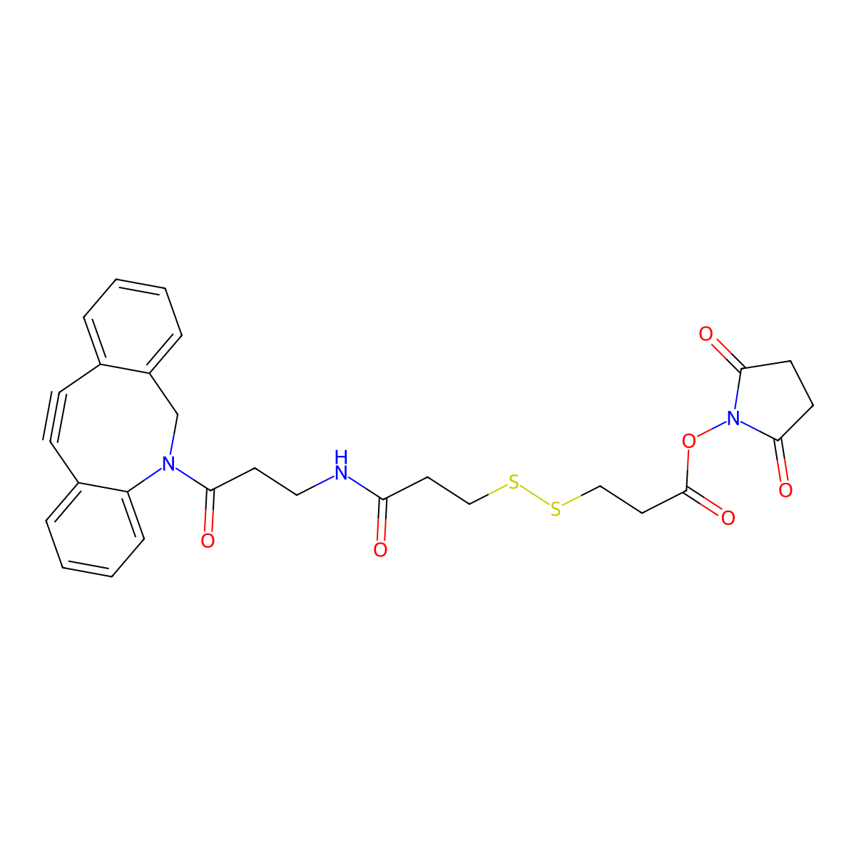 DBCO-NHCO-S-S-NHS ester molecular structure, CAS 2749932-04-3