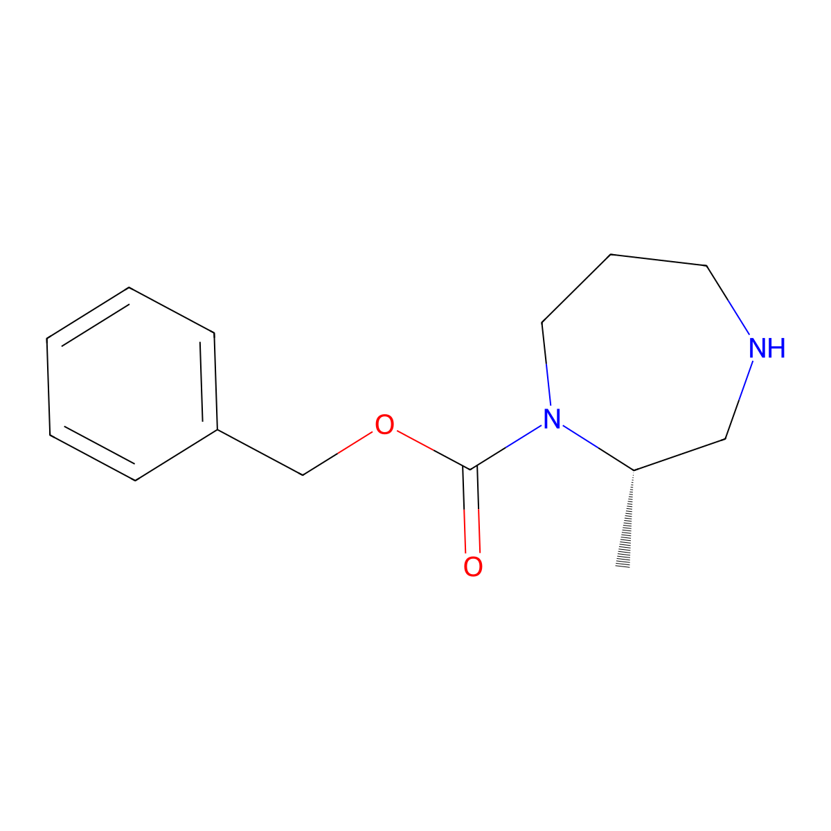 Benzyl (S)-2-methyl-1,4-diazepane-1-carboxylate molecular structure, CAS 2749964-50-7
