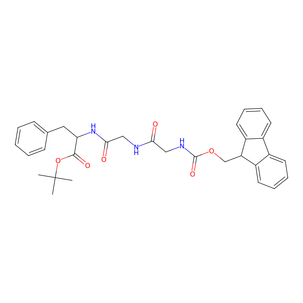 Fmoc-Gly-Gly-D-Phe-OtBu molecular structure, CAS 2749985-44-0