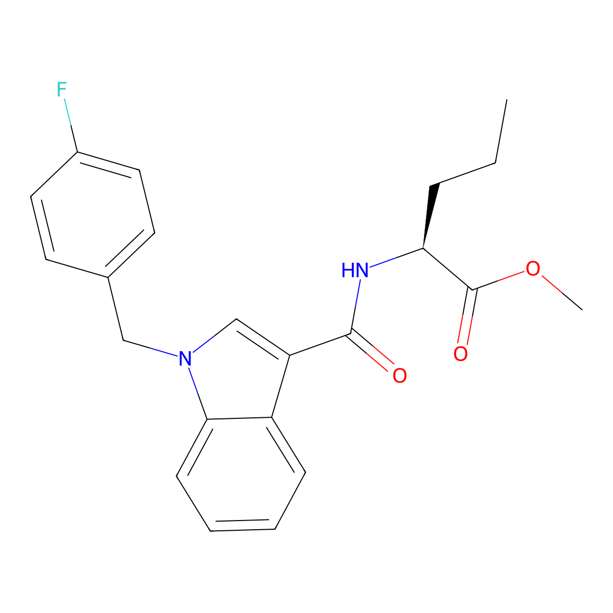 Mep-fubica molecular structure, CAS 2749985-70-2