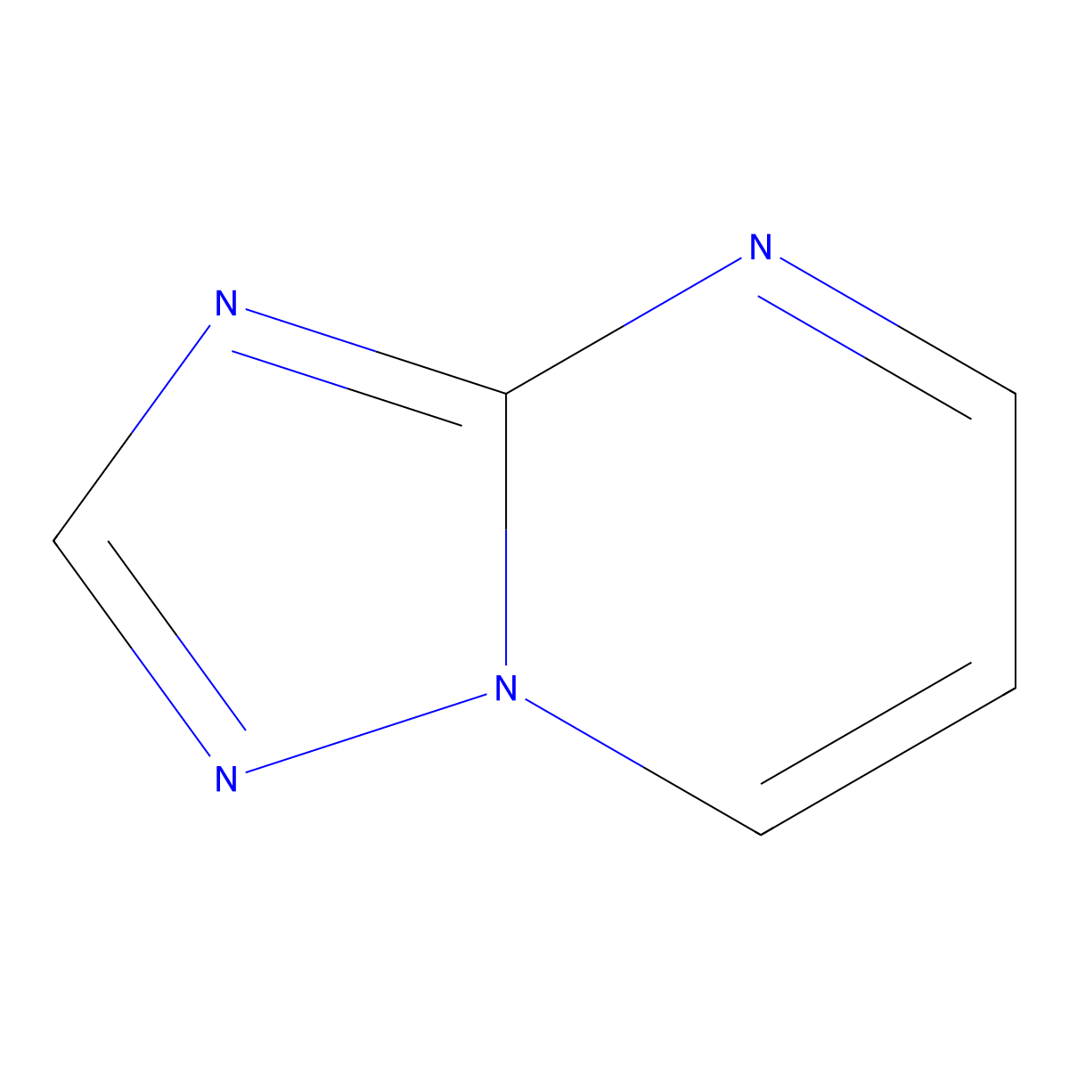 1,2,4-Triazolo(1,5-a)pyrimidine molecular structure, CAS 275-02-5