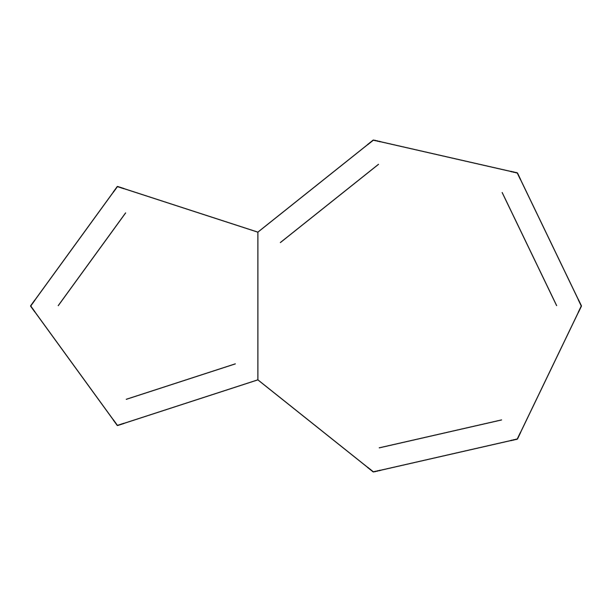 Azulene molecular structure, CAS 275-51-4