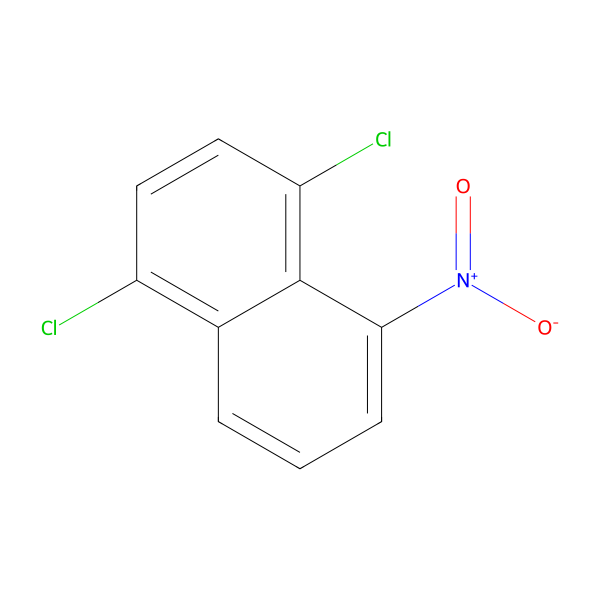 1,4-Dichloro-5-nitronaphthalene molecular structure, CAS 2750-81-4