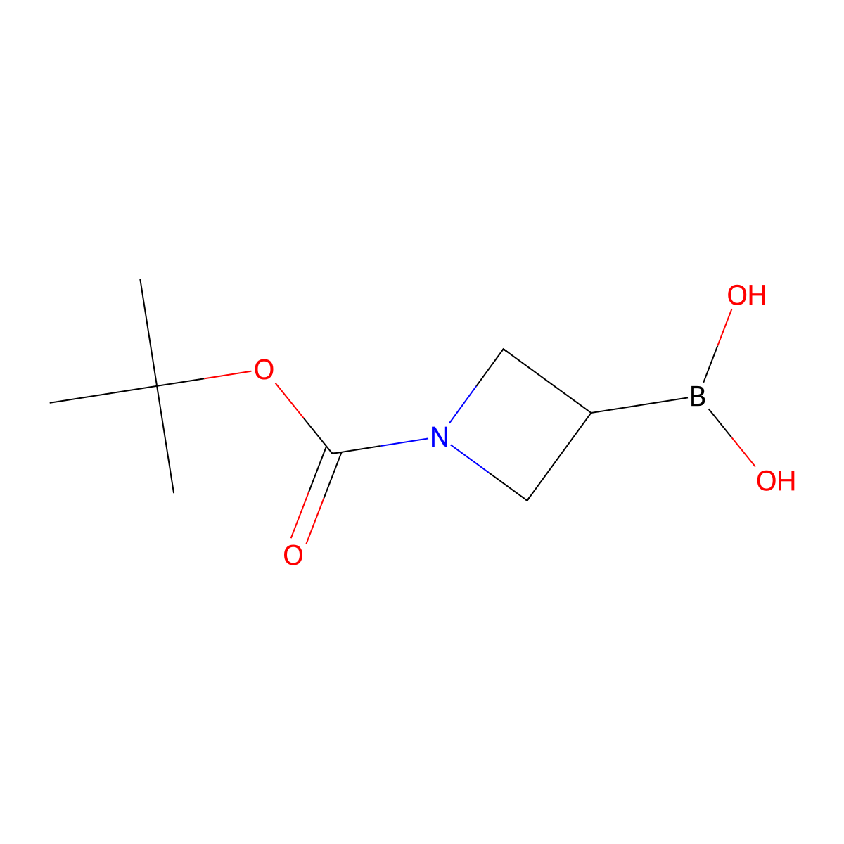 (1-Tert-butoxycarbonylazetidin-3-yl)boronic acid molecular structure, CAS 2750139-24-1