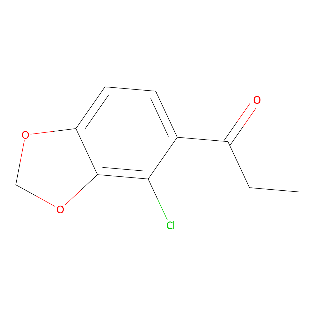 1-(4-Chloro-1,3-benzodioxol-5-yl)-1-propanone molecular structure, CAS 2750144-25-1