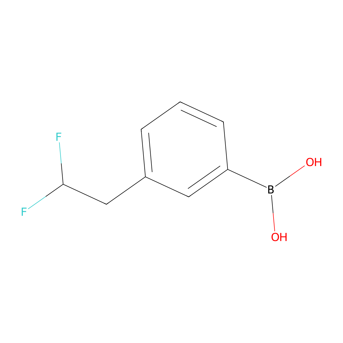 [3-(2,2-Difluoroethyl)phenyl]boronicacid molecular structure, CAS 2750158-55-3