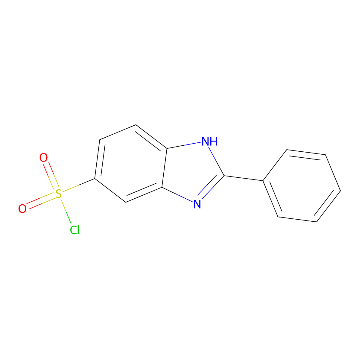 2-Phenyl-1H-benzimidazole-6-sulfonyl chloride molecular structure, CAS 27503-82-8