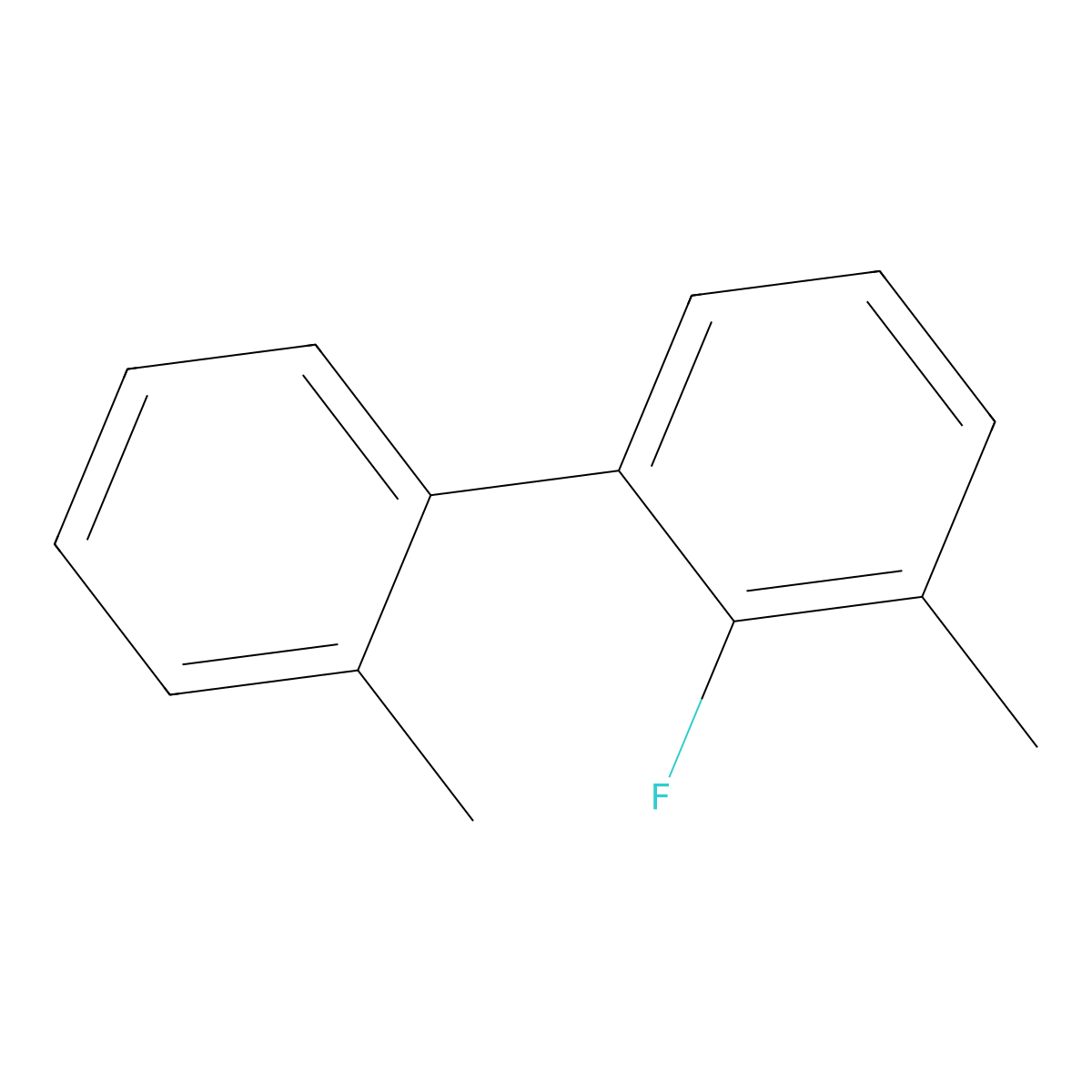 2-Fluoro-2',3-dimethyl-1,1'-biphenyl molecular structure, CAS 2750498-41-8