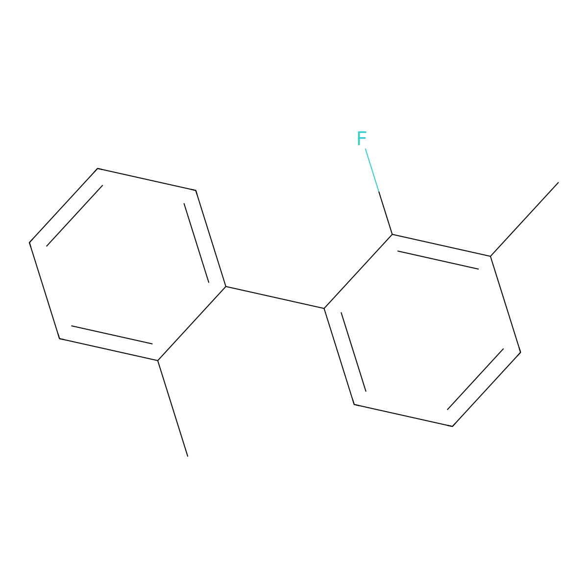 2-Fluoro-2',3-dimethyl-1,1'-biphenyl molecular structure, CAS 2750498-41-8