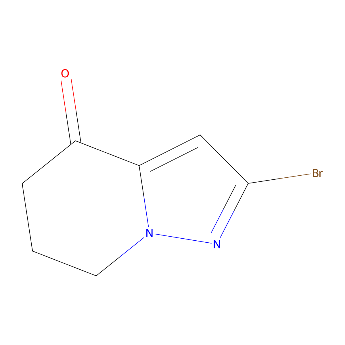 2-bromo-4H,5H,6H,7H-pyrazolo[1,5-a]pyridin-4-one molecular structure, CAS 2750604-91-0