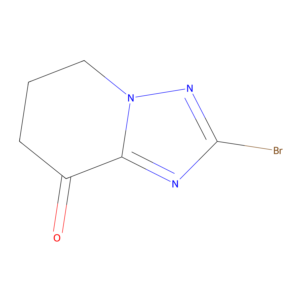 2-Bromo-6,7-dihydro-5H-[1,2,4]triazolo[1,5-A]pyridin-8-one molecular structure, CAS 2750604-96-5