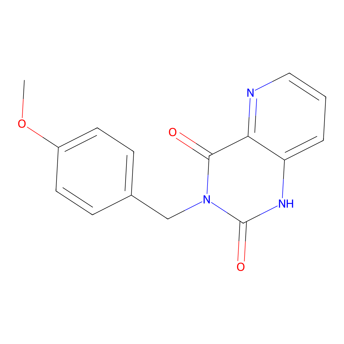 3-[(4-Methoxyphenyl)methyl]pyrido[3,2-d]pyrimidine-2,4(1H,3H)-dione molecular structure, CAS 27507-08-0