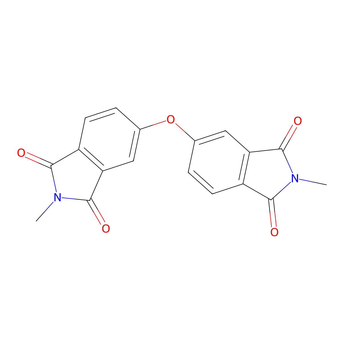 1H-Isoindole-1,3(2H)-dione, 5,5'-oxybis[2-methyl- molecular structure, CAS 27507-54-6
