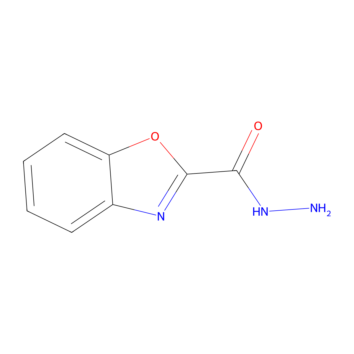 Benzo[d]oxazole-2-carbohydrazide molecular structure, CAS 27507-90-0