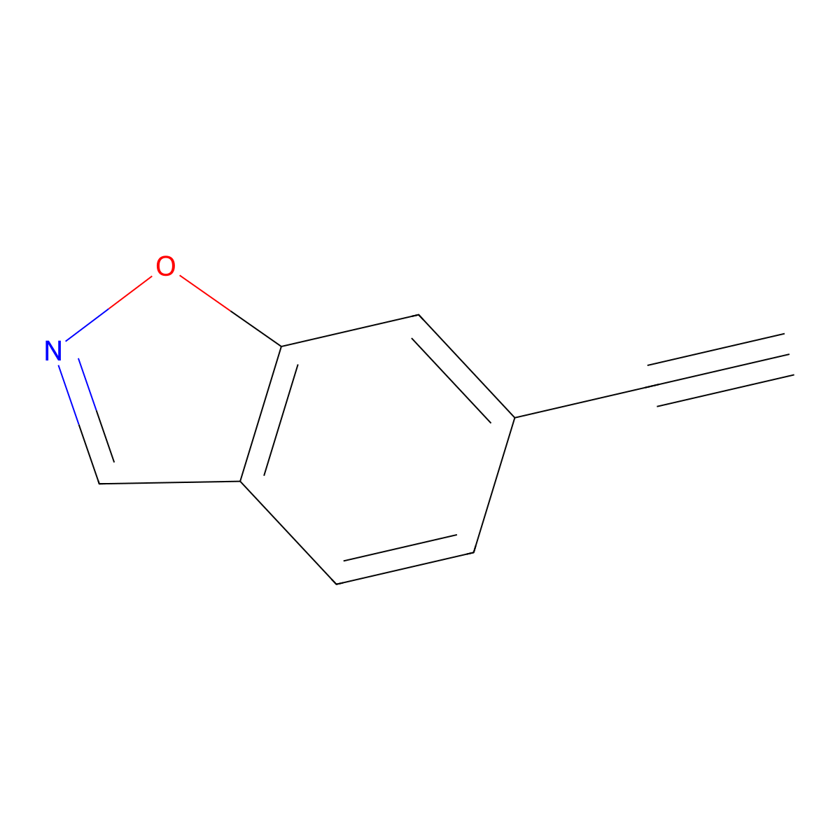 6-Ethynyl-1,2-benzoxazole molecular structure, CAS 2750712-35-5