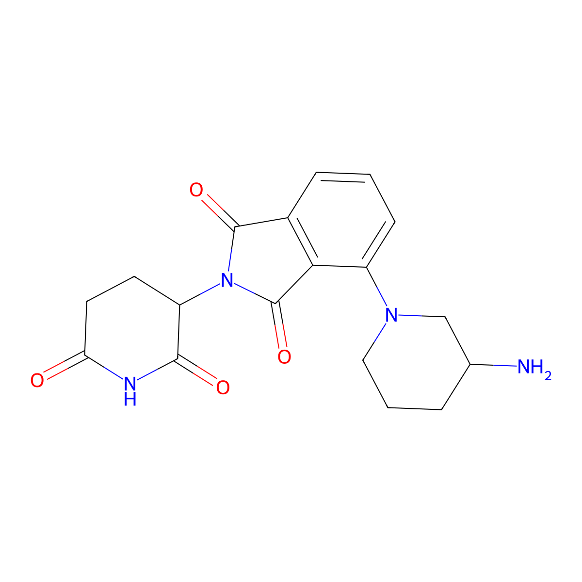 4-(3-Aminopiperidin-1-yl)-2-(2,6-dioxopiperidin-3-yl)isoindoline-1,3-dione molecular structure, CAS 2750809-60-8