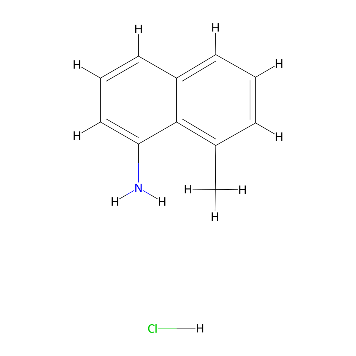 8-Methylnaphthalen-1-amine hydrochloride molecular structure, CAS 2750931-19-0